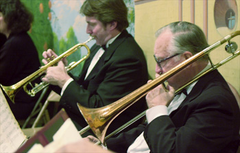 Bill Porter trombone, Chris Grammer trumpet
