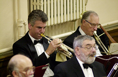 Neal Boornazian, trumpet solo in Gould's Pavanne
