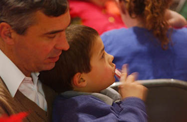 Richard van den Bosch with son
