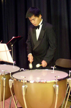 Edward Chen, Timpanist for the Parkway Concert Orchestra