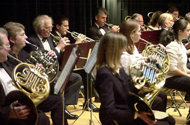 Parkway Concert Orchestra brass section