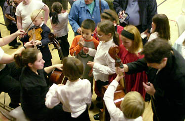 Nicole Giammarco demonstrates Cello