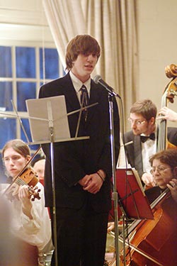 Dan Masterson sings with Parkway Concert Orchestra