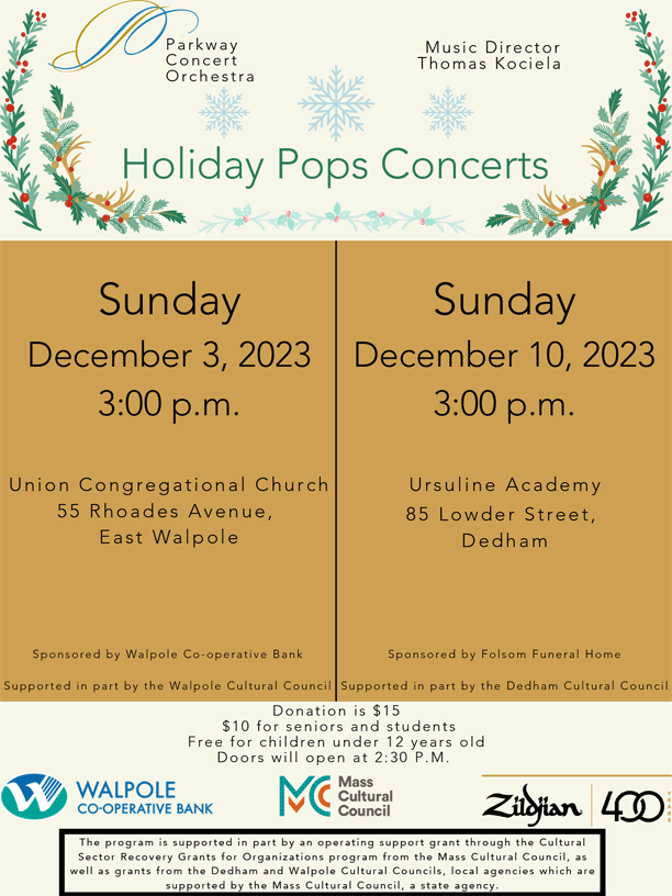 2023 Holiday Pops concert poster