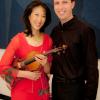 Matthew Fritz,  Music Director and Conductor of the Parkway Concert Orchestra with Lucia Lin, guest Soloist at the May 20, 2012 concert.